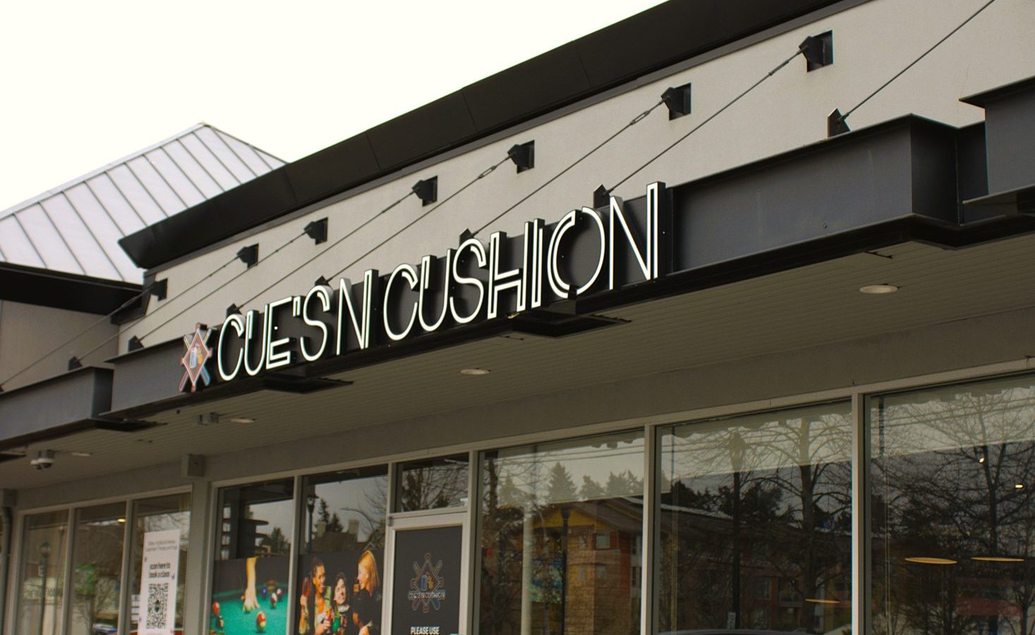 Cue's N Cushion storefront in Delta, BC